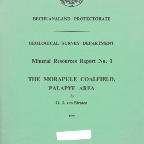 The Morupule Coalfield, Palapye area, by O. J. van Straten (1959)