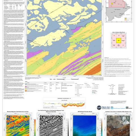 1:125,000 scale-Pre-Kalahari Geological Interpretation 2022C Dautsa